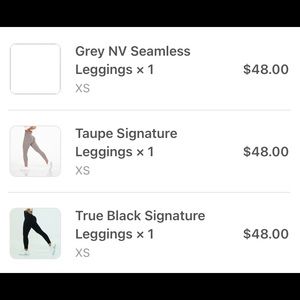 Like New XS Gray Seamless NVGTN Leggings